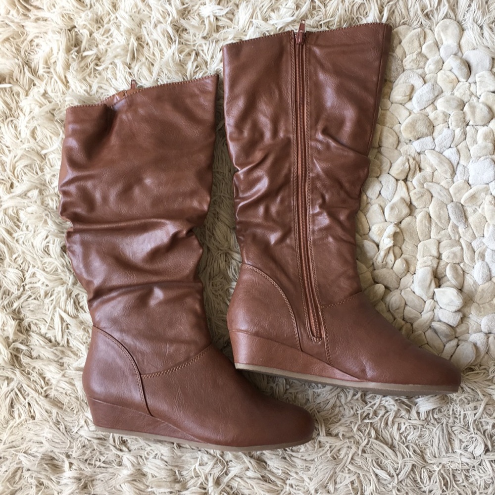 Tan boots